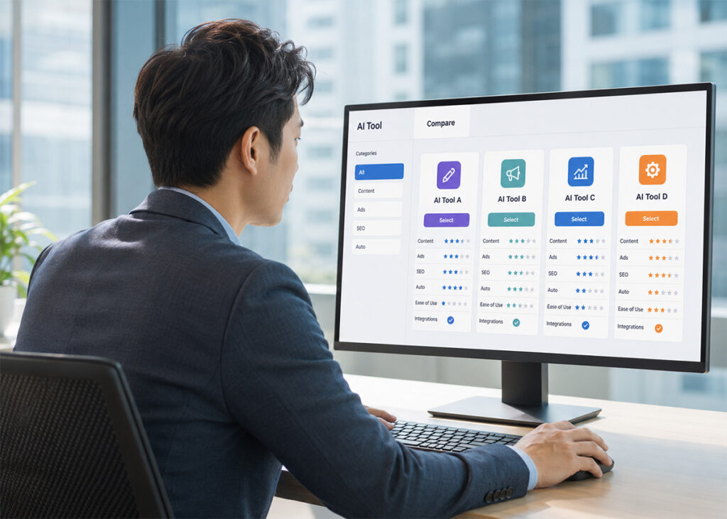 画像 Webマーケティングで使える代表的なAIツール