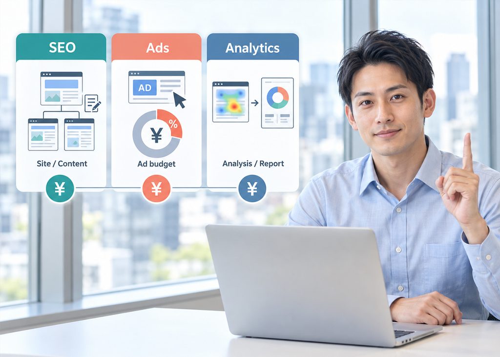 Webマーケティング会社への依頼費用と契約条件